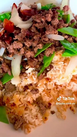 Mongolian Beef Stir-Fry with Crispy Rice Recipe
