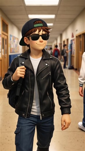 How to become the coolest kid in school? Dad will teach you, son. To be cool, the most important thing is to be confident. Dad himself was like that in his youth, so listen to how you should behave at school.