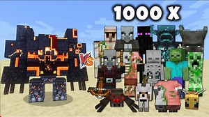 Mobs x1000 - Netherite Monstrosity vs Mobs | Vikcraft