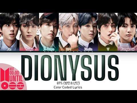 BTS (방탄소년단) 'DIONYSUS' Lyrics [Color Coded Han_Rom_Eng] | UNTIL 2025 #7