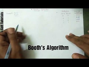 Booths Algorithm for signed operand multiplication | CAO | 2 | i-Soft Tutorials