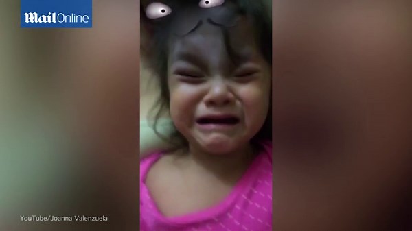 Parents make kids try out new scary Snapchat filters