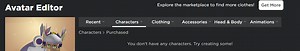 "Purchased Characters" do not load at all in Avatar Editor if you purchase too many dynamic heads