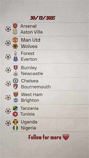 Football Predictions for December 30 Matches