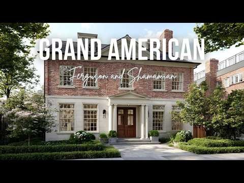 Grand American Colonial Style inspired by Ferguson and Shamamian classic design ethos