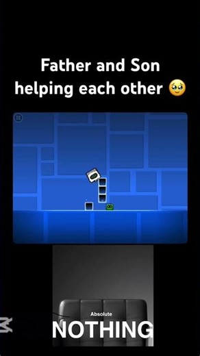 Father and son helping each other 🥹 #gd #geometrydash #helpmemakethismakesense #gaming #father #son