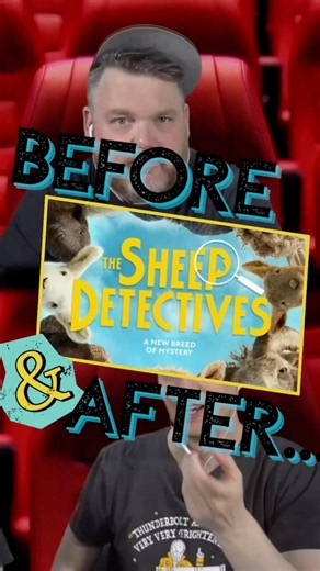 Wow did this movie surprise us… Reaction Live now! #sheepdetective #reaction #emotional #tears