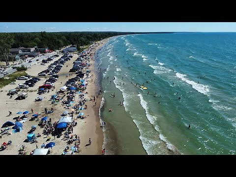 Sauble Beach 4K Aerial Tour, Ontario Canada
