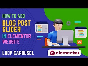 How To add Post Slider in Elementor | Blog Post Carousel | Elementor Loop Carousel