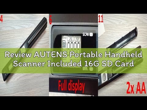 Review AUTENS Portable Handheld Scanner Included 16G SD Card, Wand Scanner for A4 Documents Pictures