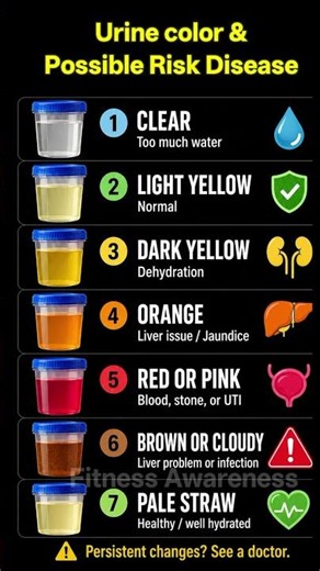 7 Urine Colors That Can Show Your Health Risk 😱