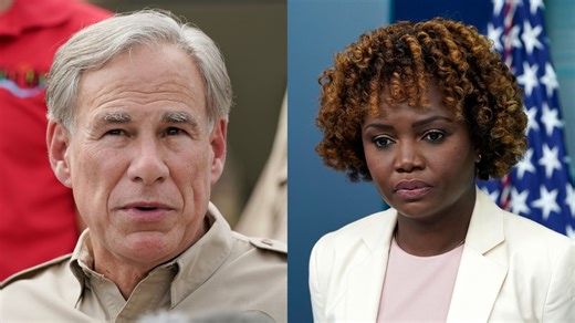 5.1K views · 110 reactions | "He's had some pretty tough words for the president..." Karine Jean-Pierre attacks Governor Abbott as he's about to be overrun by illegal immigration | Townhall.com | Facebook