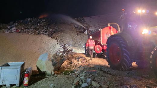 Incendie rapidement maîtrisé au centre d’enfouissement des déchets, à Beine-Nauroy, près de Reims
