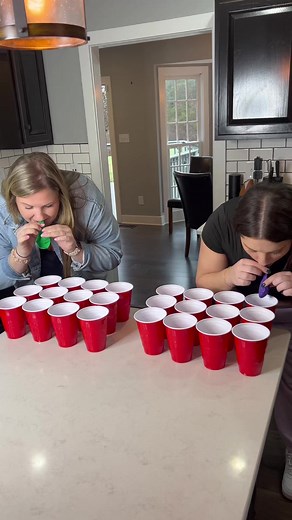 Stack the cups using only a balloon 😂 | Evan Era