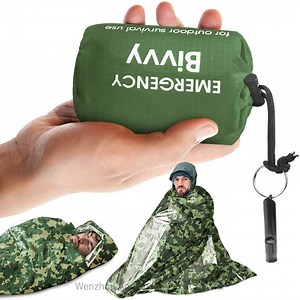 [Hot Item] 2022 Mylar Emergency Blanket Emergency Bivy Sack, Survival Sleeping Bag