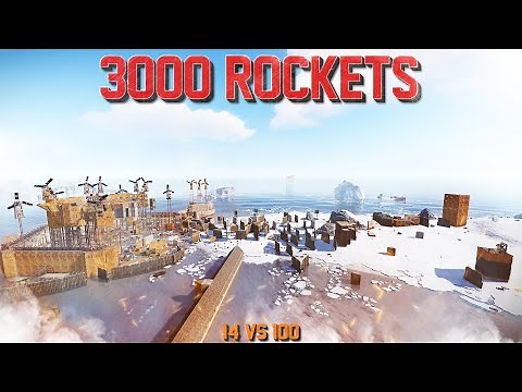 BIGGEST RAID DEFENSE IN RUST HISTORY | 14vs100 | 3000 ROCKETS