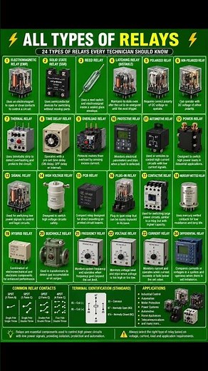 24 Types of Relays Every Technician Should Know ⚡