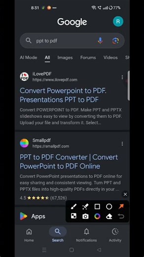 How to convert PPT file to PDF file l #ytshorts #ppttopdf #digital #youtubeshorts