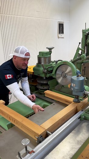 Check out this cool old Festo woodwork machine at the @Festool Canada museum #woodworking #tools #woodwork #festool