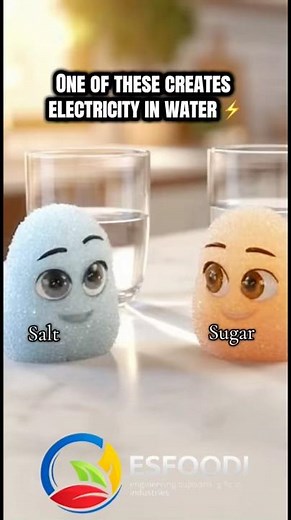 Salt vs Sugar in Water ⚡ (Only One Conducts Electricity!)