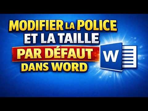 Comment Modifier La Police Par Défaut Dans Word 🖋️