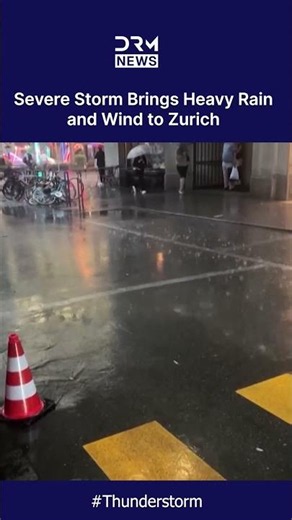EXTREME WEATHER: Severe Storm Batters Zurich With Heavy Rain and Powerful Winds | DRM News | AL1C