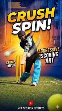 How to DESTROY Spinners 🏏 | Aggressive Batting Secret | Master Aggressive Batting vs Spin! #cricket
