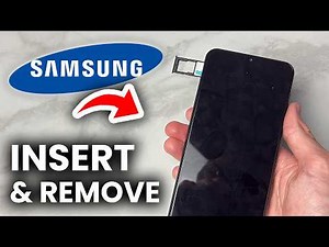 How To Insert or Remove SIM Card On Samsung Phone - Step By Step