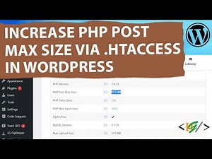 How to Increase PHP Max Post Size using .Htaccess in WordPress