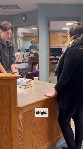 So do the books have to come back or not??? (Yes they do) #fyp #libraryhumor #funny | Bow Baker Free Library