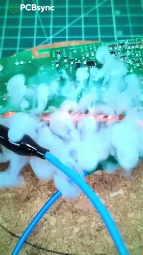 What are the reactions of different electronic components when overcurrent occurs