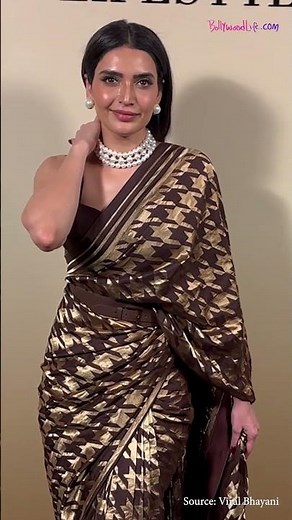 Karishma Tanna’s Saree Look Captivates Audiences with Sheer Elegance | Video