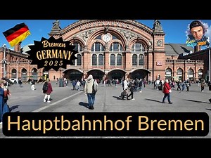 Hauptbahnhof Bremen Walk🌏Bremen / Germany✈️ 🇩🇪 - September 2025 - (4K Video)