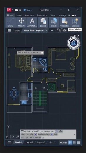 2D House Plan + Column + Beam + Plumbing + Electric | #planvision #shorts #ytshorts #home #reels