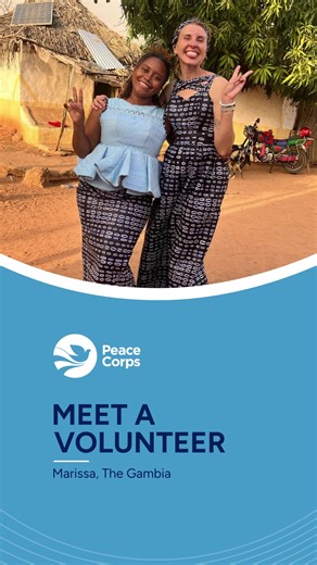 Marissa didn’t expect to serve in The Gambia, but choosing the “serve where you’re needed most” option changed her life. 🌍 If you can't or don’t want to choose a specific country and position for Peace Corps service, you can indicate your willingness to serve anywhere, and we'll identify a program that matches your skills and interests. Listen as Marissa shares how saying yes to serving anywhere led her to exactly where she was meant to be. ▶️ | Peace Corps