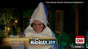 112K views · 1.6K reactions | Sometimes, the Ridiculist script is too much for Anderson Cooper to handle. "I'm not going to say that," he giggles while mocking the Bachelor contestant who donned a shark costume. | Anderson Cooper 360 | Facebook
