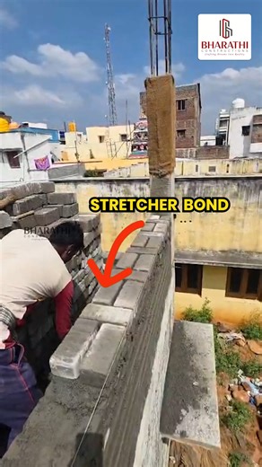 Civil Engineer & contractor on Instagram: "Strong buildings start with the Right Bonding Method 🧱 In construction, types of bonding decide how strong, durable, and stable a structure will be. Stretcher bond is commonly used for modern houses, Flemish bond balances strength and appearance, English bond is known for high durability, and header bond is used for thick walls. Each bond has a specific purpose and application. At Bharathi Construction, we follow the correct bonding method based on des