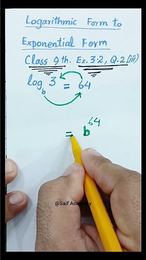 Class 9 math unit 3 Logarithm ex 3.2 Question no 2 || logarithm #class9thmaths
