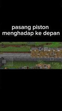 Tutorial Auto Farm Sugar Cane Redstone mudah! #minecraft