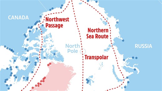 Map shows Greenland is more than ice block - it's vital strategic asset