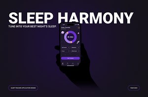 Mobile app for sleep tracking | Sleep Harmony - Anastasiia Yakushyna
