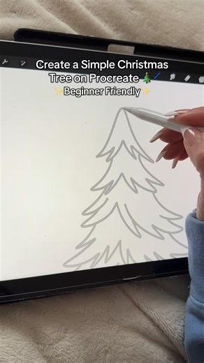 Gabbie Lay on Instagram: "Simple, Cute, and Beginner Friendly 🤗🎄✍️ #procreate #procreatedrawing #procreatetutorials #howtoonprocreate #digitalart"