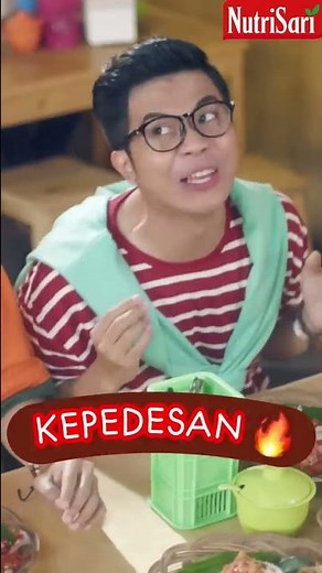 Kalau kepedesan, paling enak ditemenin Nurdin! Nutrisari Dingin! Sekarang bisa beli di Indomaret!