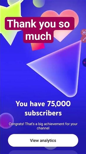 thank you so much for 75k