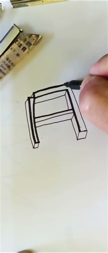 Outline Alphabet A with Marker Pen #yiichy