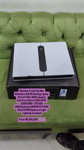 Hp | Acer | Alienware | Asus | MSi Gaming Laptops in lagos | Dell Alienware x16 R2 GAMING (Openbox Fresh Like New) 14th Gen Intel Core Ultra 9 185H 2.30GHz up to 5.10GHz 2TB M.2 PCle NVME SSD 32GB... | Instagram
