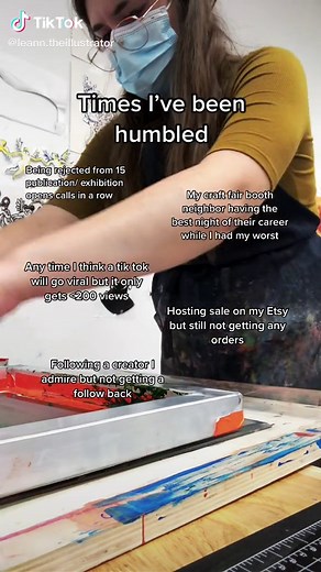 If u relate please don’t be hard on yourself- having an art career is f’in hard!! #timesivebeenhumbled #humblingmoments #artcareers #artists #art