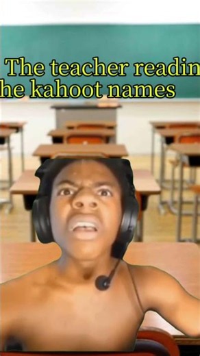 teacher reading the kahoot names