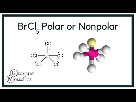 Is BrCl5 Polar or Nonpolar? (Bromine Pentachloride)