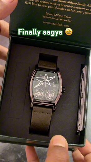 Bruno Milano Skeleton Green Black Wrist Watch Unboxing | At Low Price |